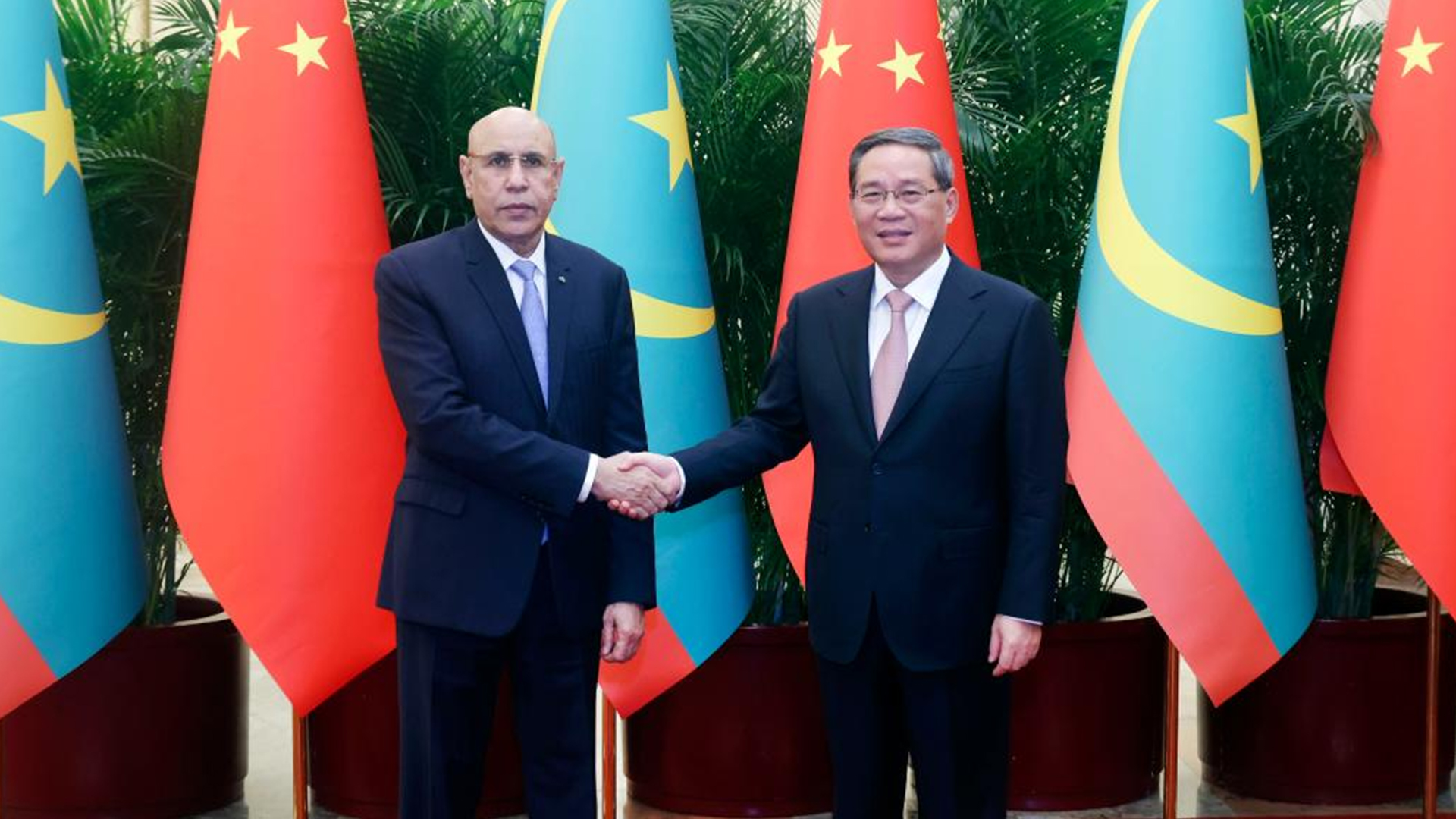 Le Pm Chinois Rencontre Le Pr Sident Mauritanien Cgtn