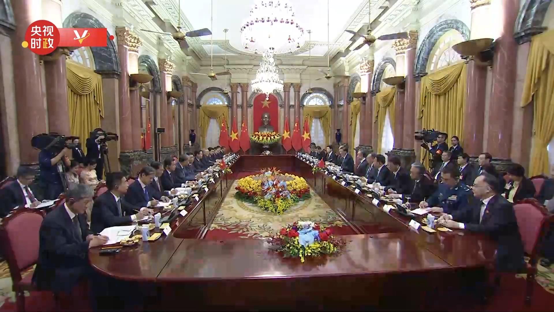 Xi Jinping S Est Entretenu Avec Le Pr Sident Vietnamien Vo Van Thuong