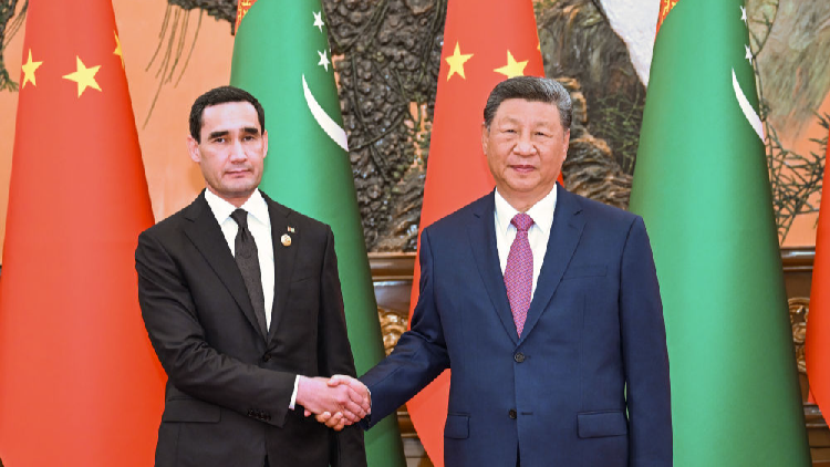 Xi Jinping rencontre le président turkmène - CGTN